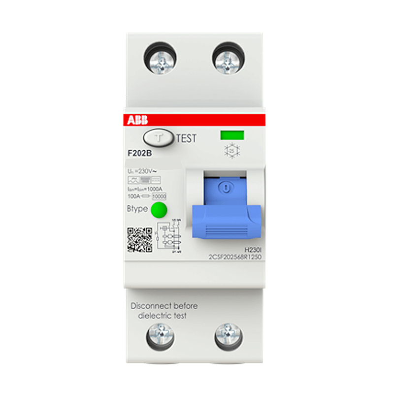 เบรคเกอร์กันไฟดูด 40 แอมป์ 2 โพล ABB RCCB F202 B-40/0.03 (Type B)_2